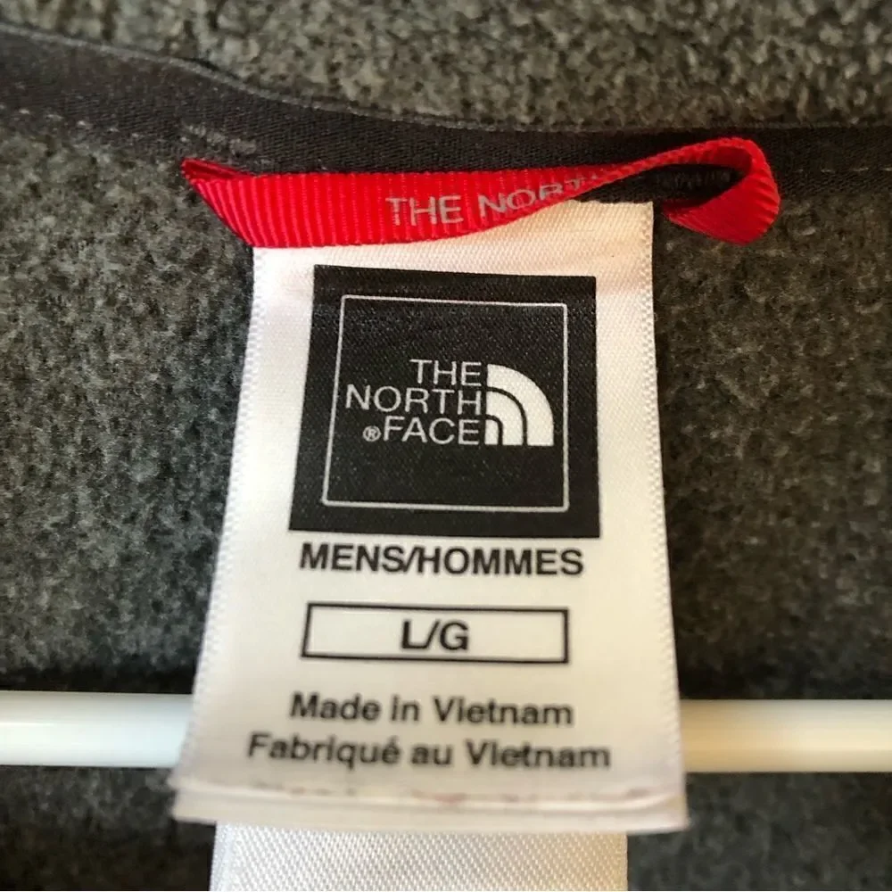 North Face Gray Fleece Quarter Zip